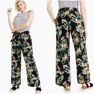 CHARTER CLUB Linen Luxury Tie-Waist Jungle Print Pants XL